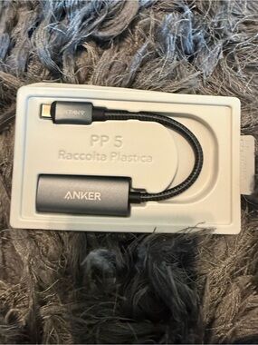 Anker Gray USB-C to 3.5mm Audio Adapter